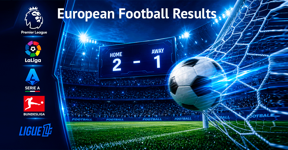 Official websites of European football championships, results